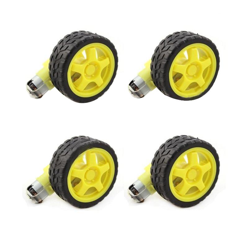 Buy Bo Motor Yellow wheels- 4 pcs Online in India