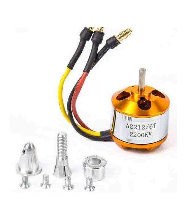 2200KV BLDC Brushless Motor A2212 For Aircraft Quadcopter Helicopter RC Car - Pack of 1-Robotbanao.com-