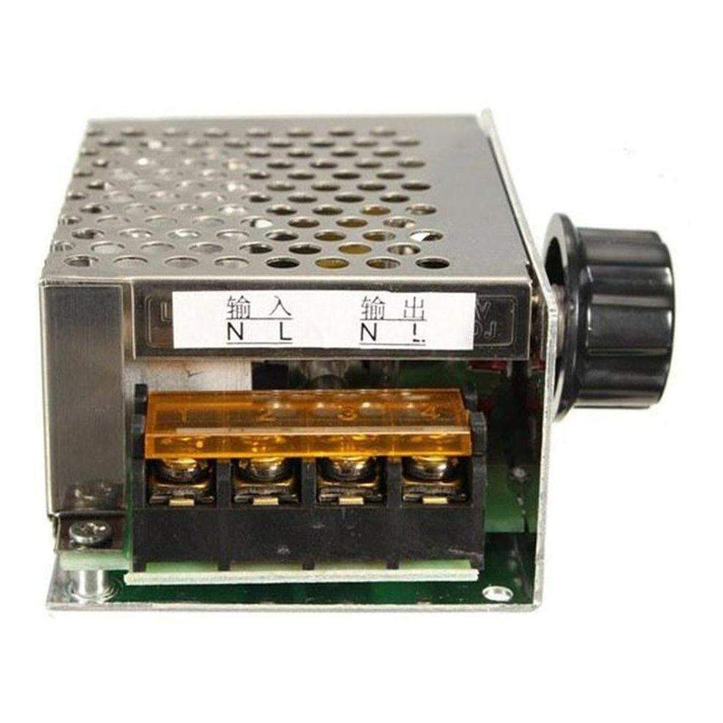 4000W 220V AC SCR Voltage Regulator Dimmer Electric Motor Speed Controller,  Silver, Robotbanao.com